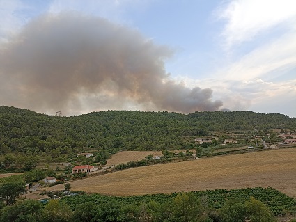 Incendie  Agel juillet 2022