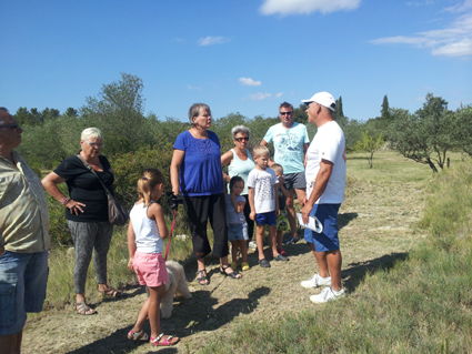 Visite du verger, juillet 2014